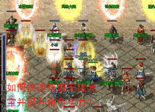 如何快速获取无限元宝并提升角色实力? 如何快速获取无限元宝并提升角色实力?