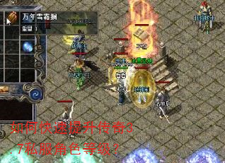 如何快速提升传奇3.7私服角色等级? 如何快速提升传奇3.7私服角色等级?